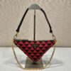 Prada Embroidered jacquard fabric mini-bag