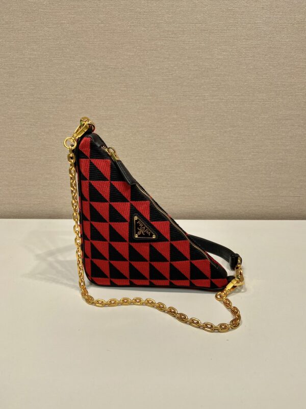 Prada Embroidered jacquard fabric mini-bag