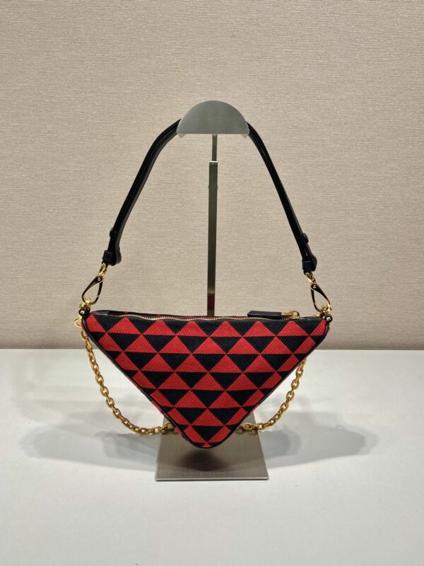 Prada Embroidered jacquard fabric mini-bag