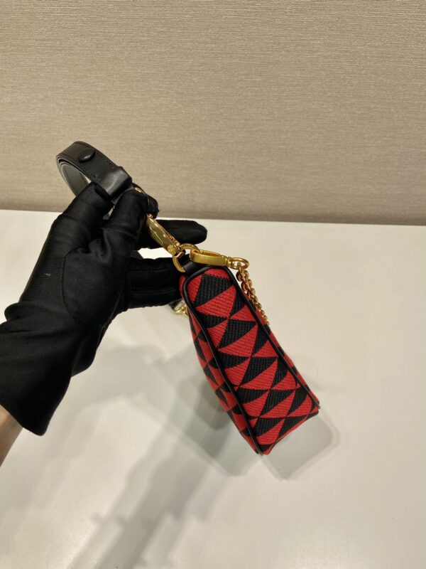 Prada Embroidered jacquard fabric mini-bag