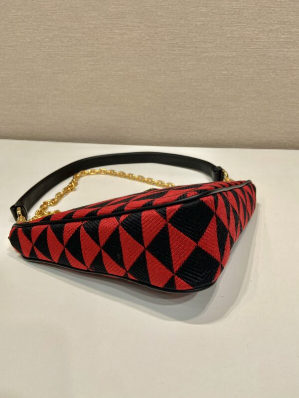 Prada Embroidered jacquard fabric mini-bag