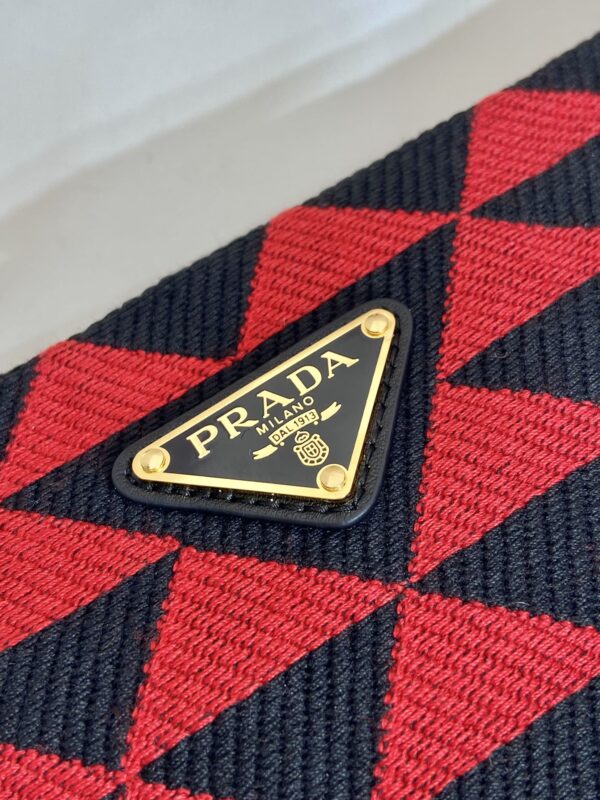 Prada Embroidered jacquard fabric mini-bag