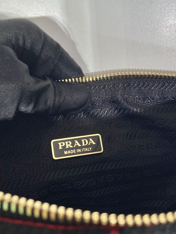 Prada Embroidered jacquard fabric mini-bag
