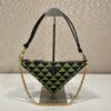 Prada Embroidered jacquard fabric mini-bag