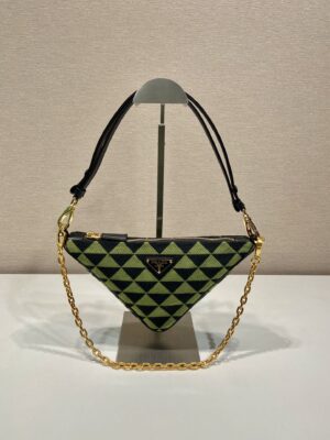 Prada Embroidered jacquard fabric mini-bag