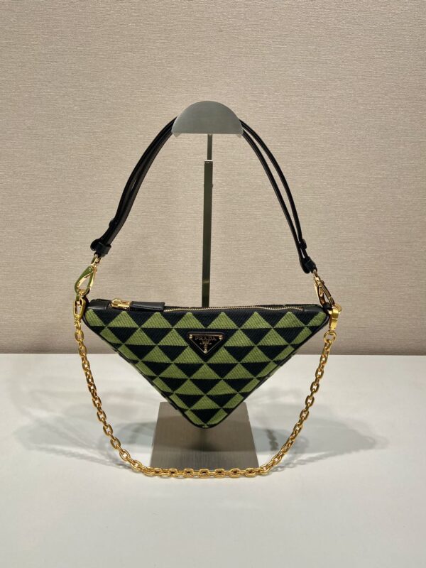 Prada Embroidered jacquard fabric mini-bag