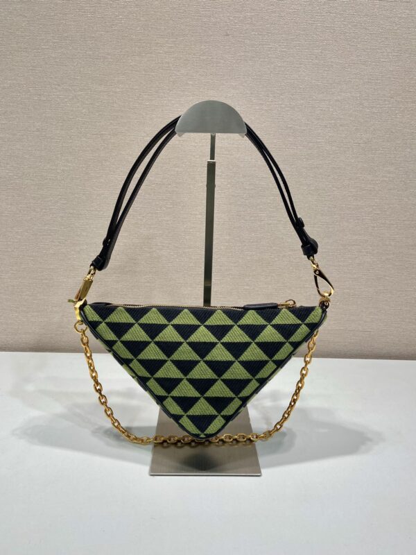 Prada Embroidered jacquard fabric mini-bag