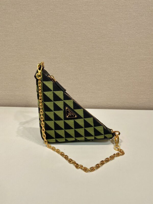 Prada Embroidered jacquard fabric mini-bag