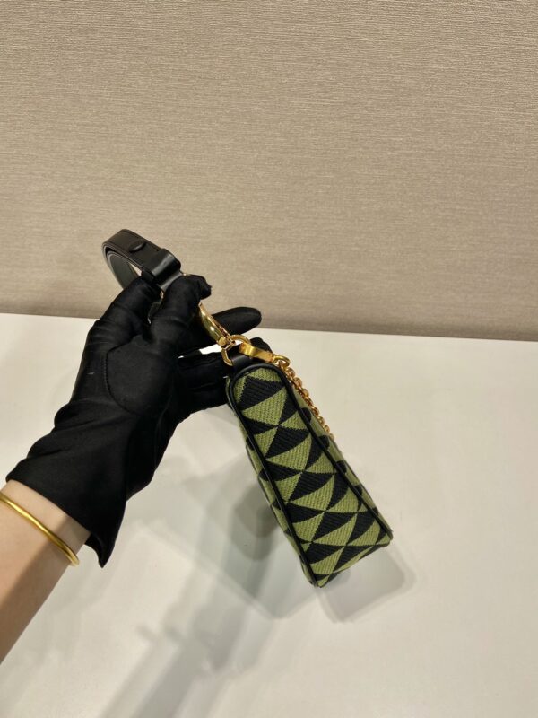 Prada Embroidered jacquard fabric mini-bag