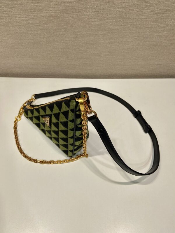 Prada Embroidered jacquard fabric mini-bag