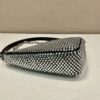 Prada Triangle satin mini-bag with crystals