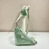 Prada Triangle leather shoulder bag with Crystal