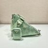 Prada Triangle leather shoulder bag with Crystal