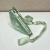 Prada Triangle leather shoulder bag with Crystal