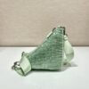 Prada Triangle leather shoulder bag with Crystal
