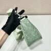 Prada Triangle leather shoulder bag with Crystal