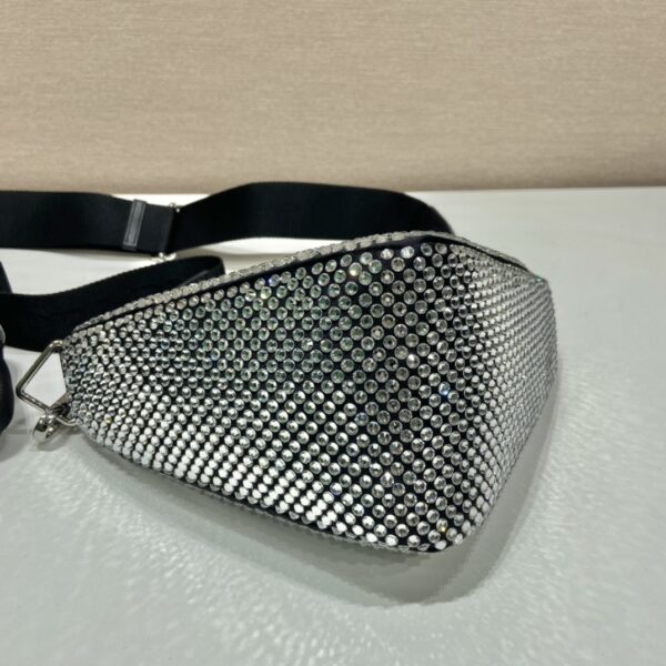 Prada Triangle shoulder bag with Crystal