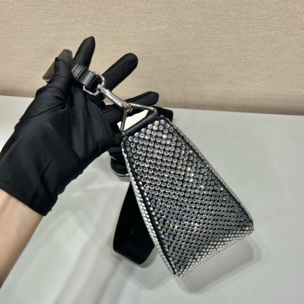 Prada Triangle shoulder bag with Crystal