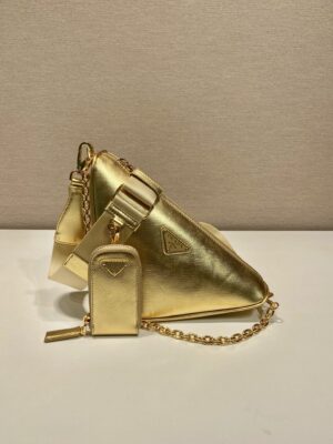 Prada Triangle leather shoulder bag