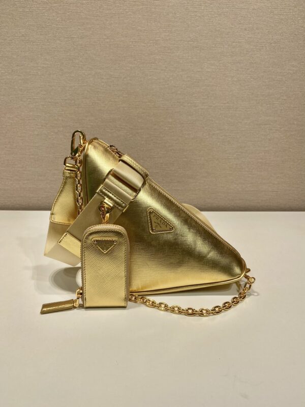 Prada Triangle leather shoulder bag