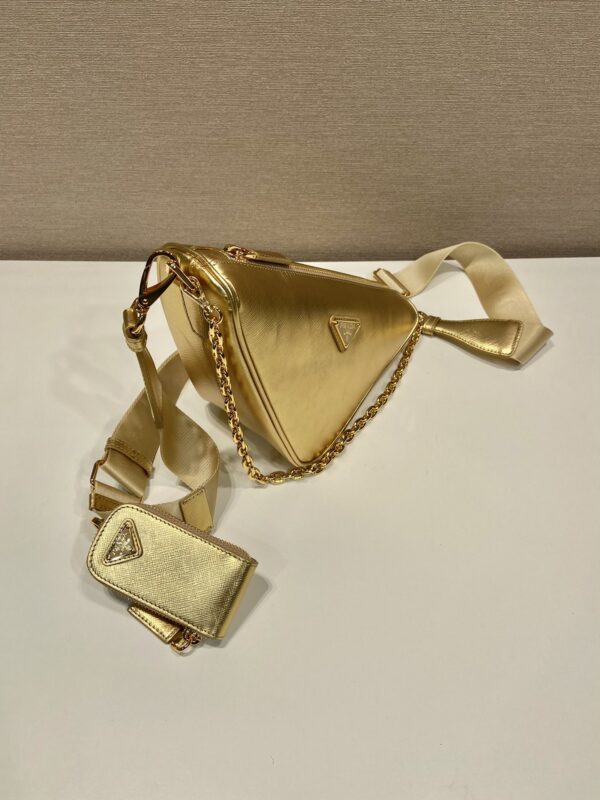 Prada Triangle leather shoulder bag