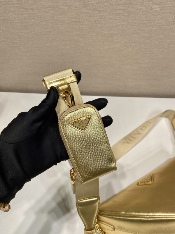 Prada Triangle leather shoulder bag