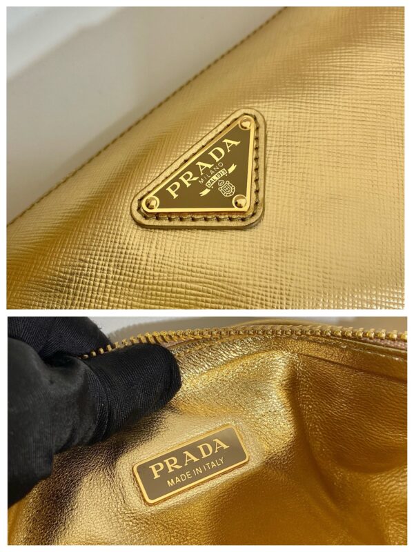Prada Triangle leather shoulder bag