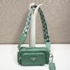 Prada Nappa antique leather multi-pocket shoulder bag