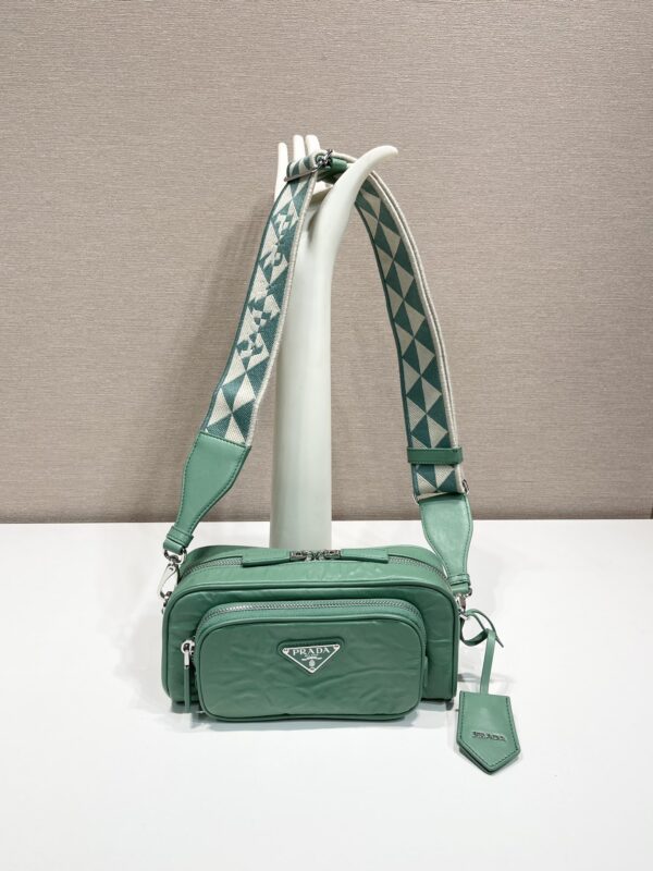 Prada Nappa antique leather multi-pocket shoulder bag