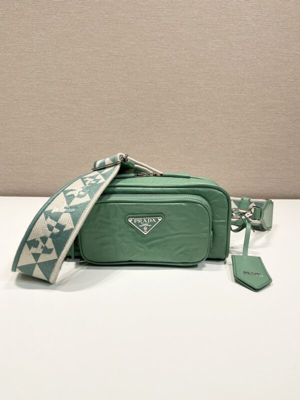 Prada Nappa antique leather multi-pocket shoulder bag