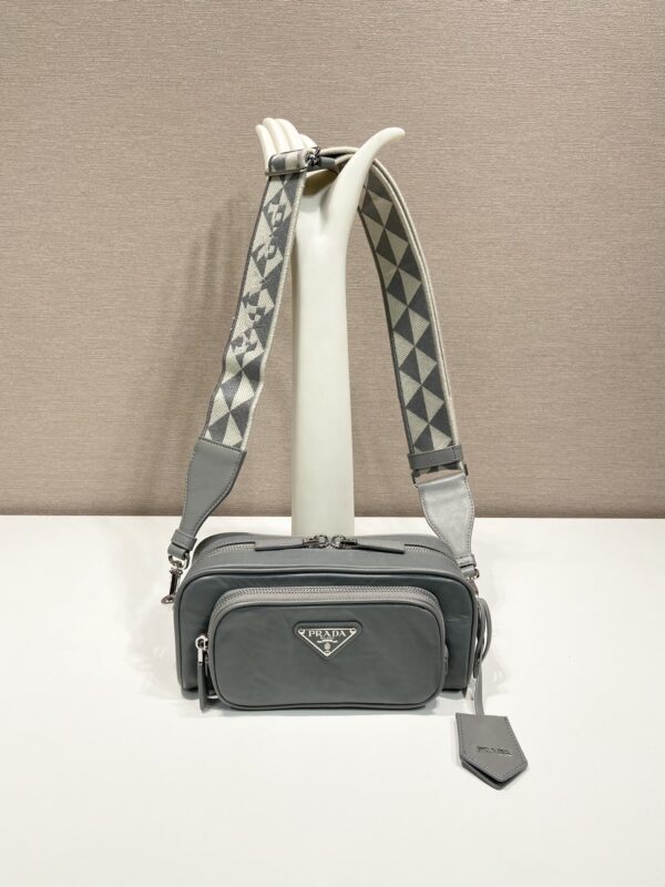Prada Nappa antique leather multi-pocket shoulder bag