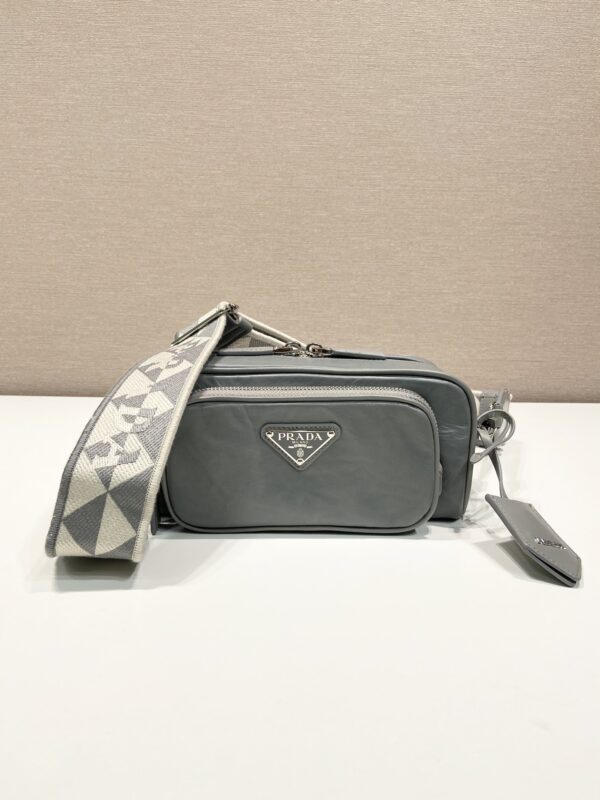 Prada Nappa antique leather multi-pocket shoulder bag