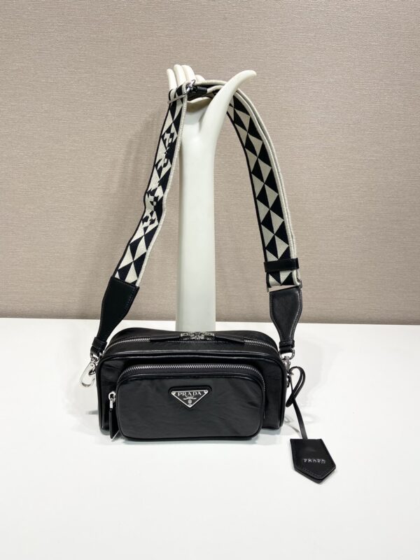 Prada Nappa antique leather multi-pocket shoulder bag