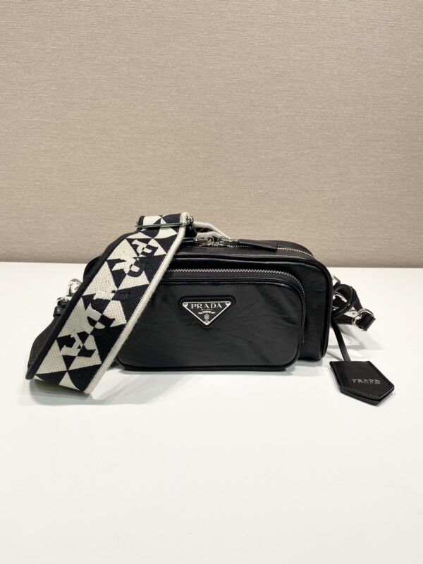 Prada Nappa antique leather multi-pocket shoulder bag