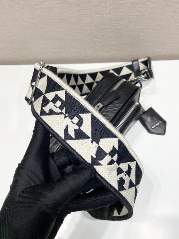 Prada Nappa antique leather multi-pocket shoulder bag