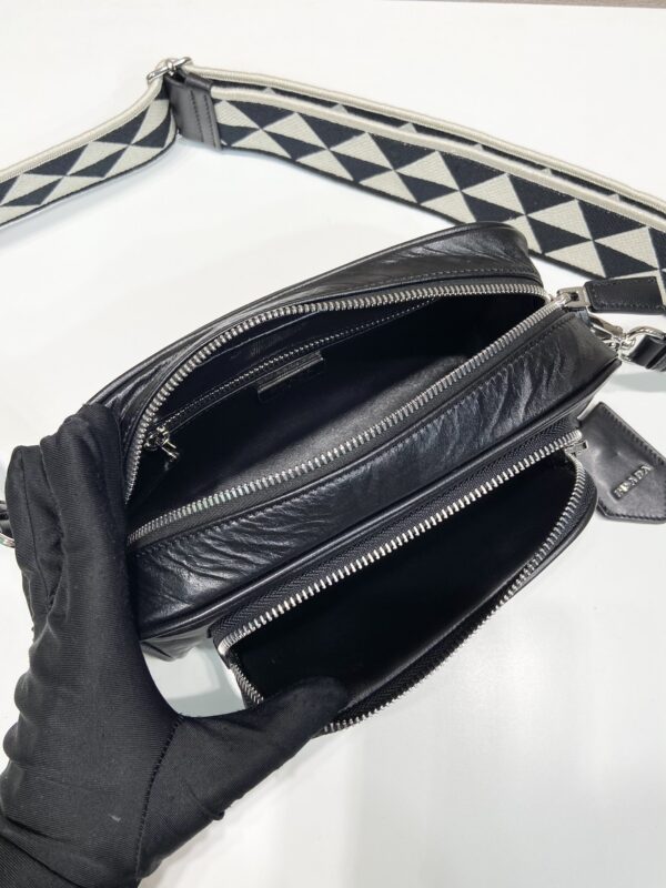 Prada Nappa antique leather multi-pocket shoulder bag