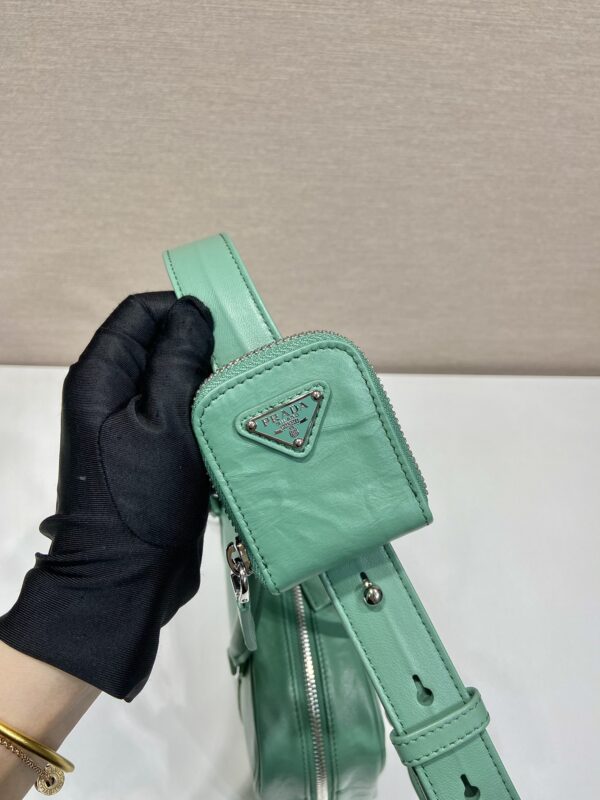 Prada antique nappa leather top handle bag