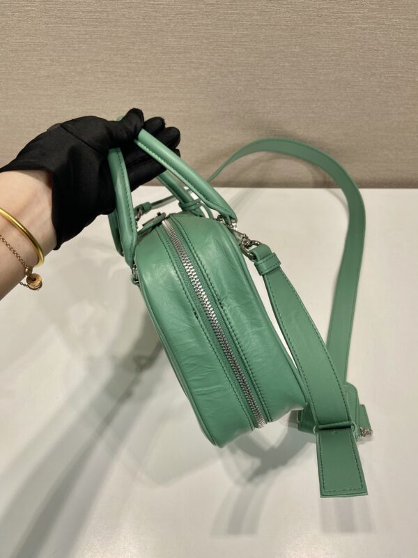 Prada antique nappa leather top handle bag