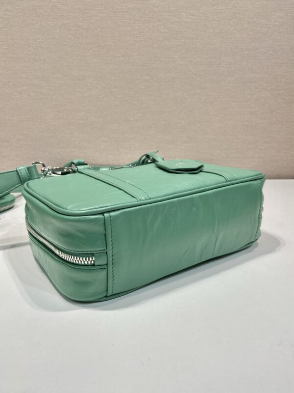 Prada antique nappa leather top handle bag