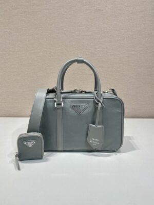 Prada antique nappa leather top handle bag