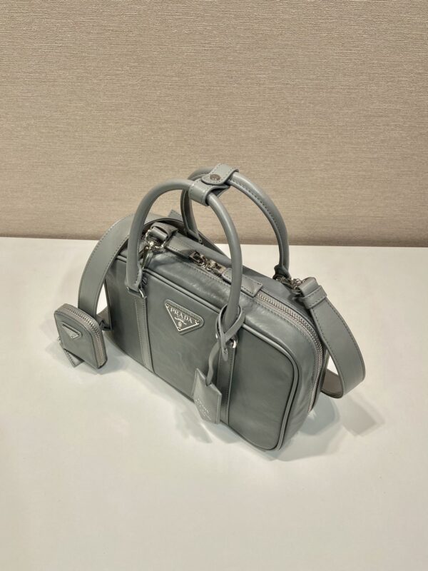 Prada antique nappa leather top handle bag
