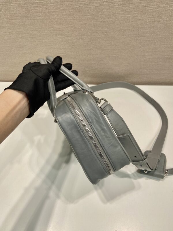 Prada antique nappa leather top handle bag