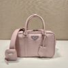 Prada antique nappa leather top handle bag