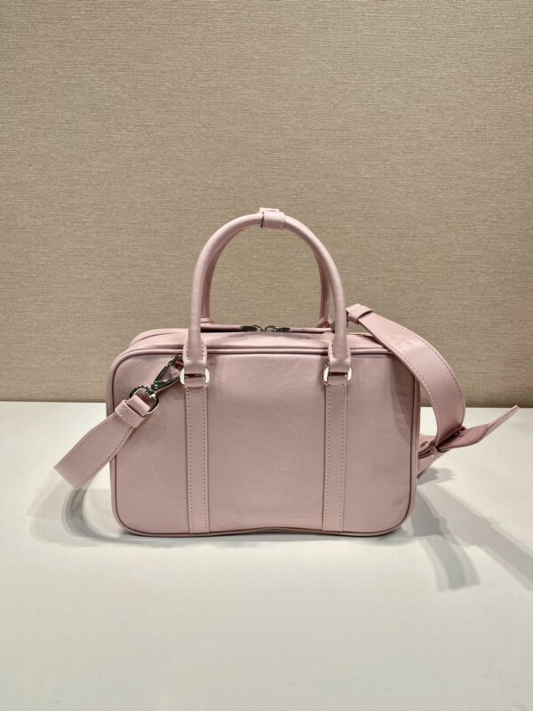 Prada antique nappa leather top handle bag