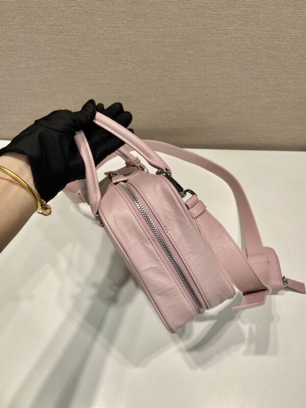 Prada antique nappa leather top handle bag