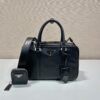 Prada antique nappa leather top handle bag