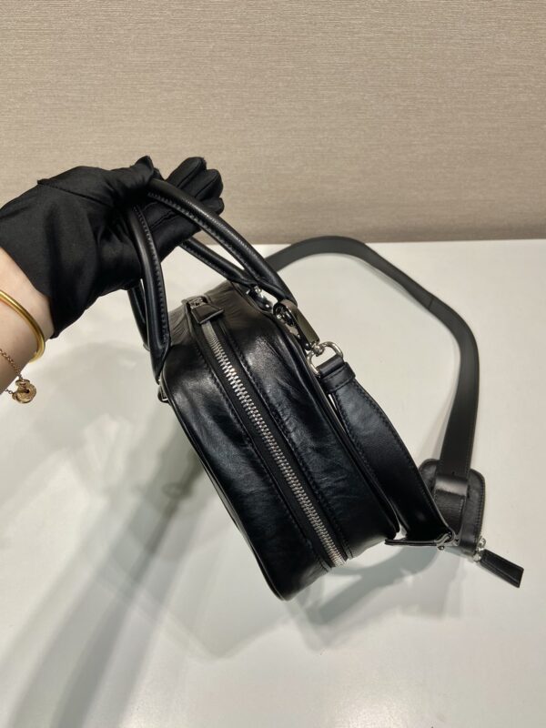 Prada antique nappa leather top handle bag