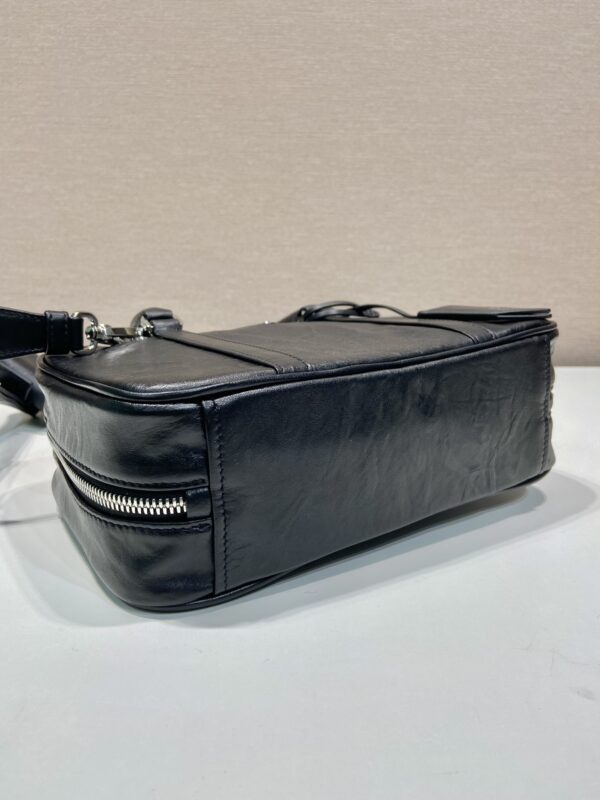 Prada antique nappa leather top handle bag