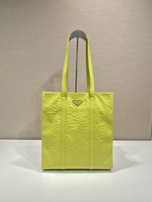 Prada Small antique nappa leather tote