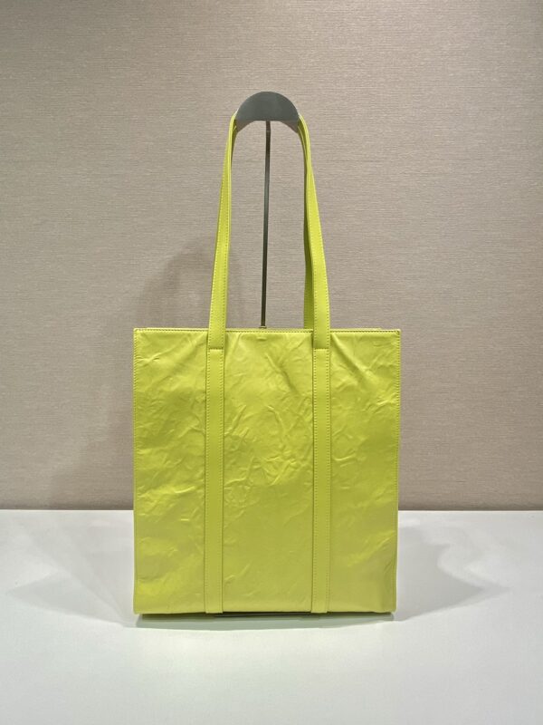 Prada Small antique nappa leather tote
